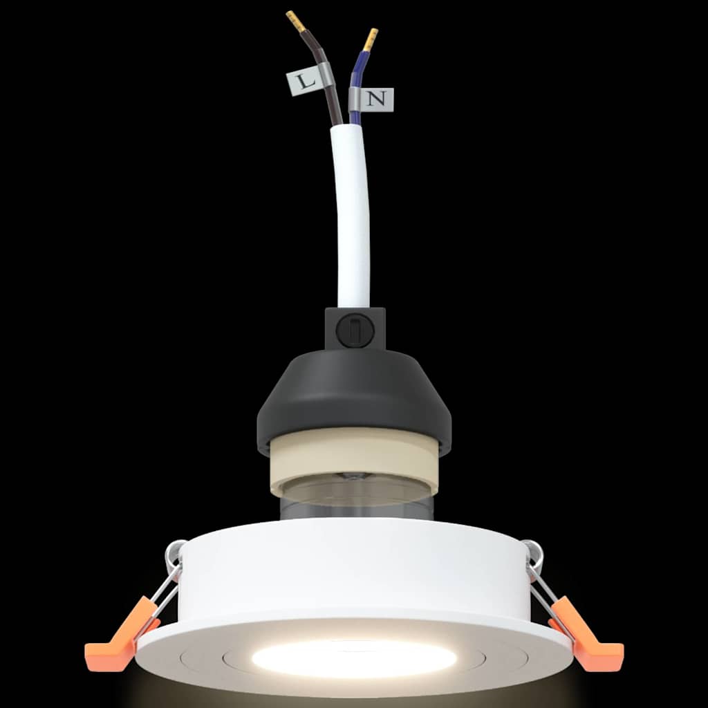 Spotlights mit Scheinwerfern 6 pcs Weiß 9 x 9 x cm Aluminium