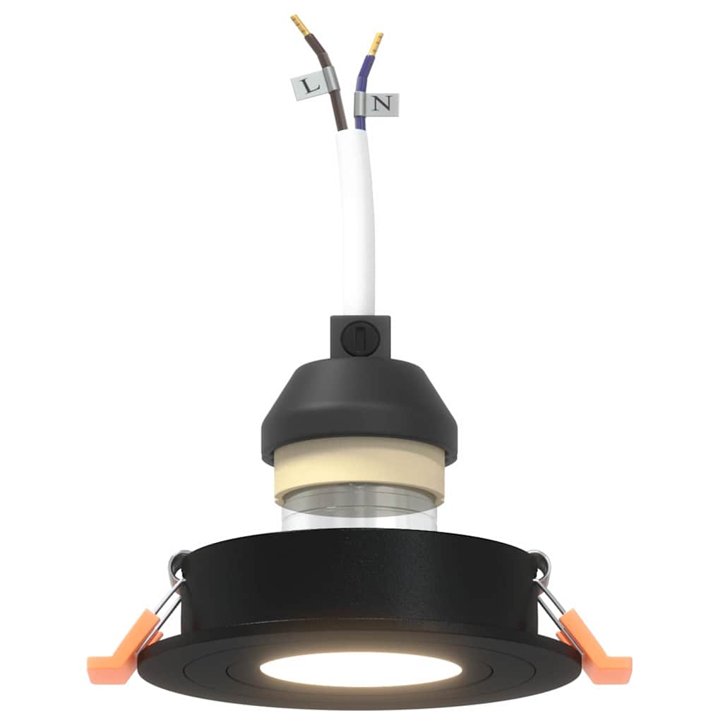 Spotlights mit Scheinwerfern 6 pcs Schwarz 9 x 9 x cm Aluminium