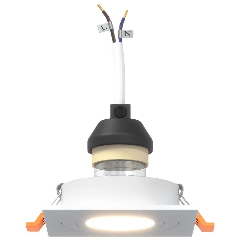 Spotlights mit Scheinwerfern 24 pcs Weiß 9 x 9 x cm Aluminium