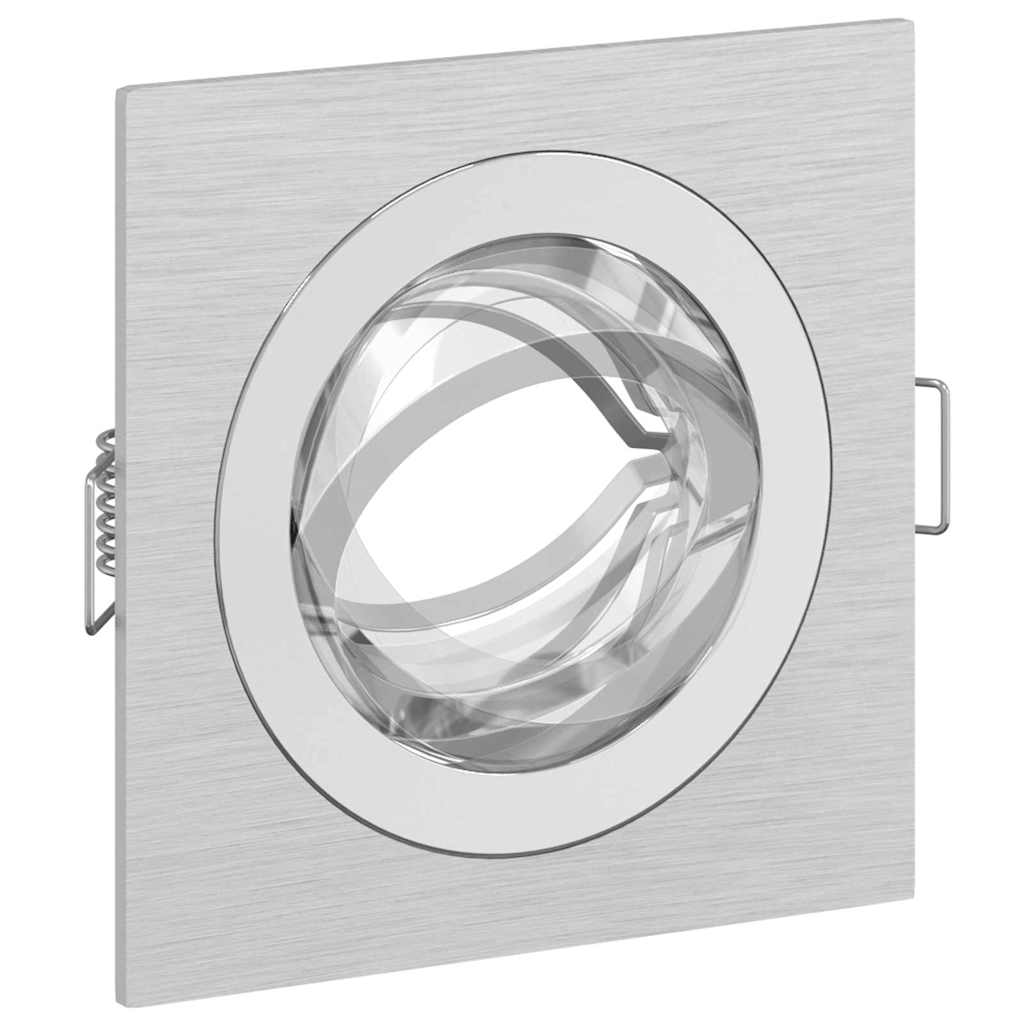Spotlights mit Scheinwerfern 12 pcs Silber 9 x 9 x cm Aluminium