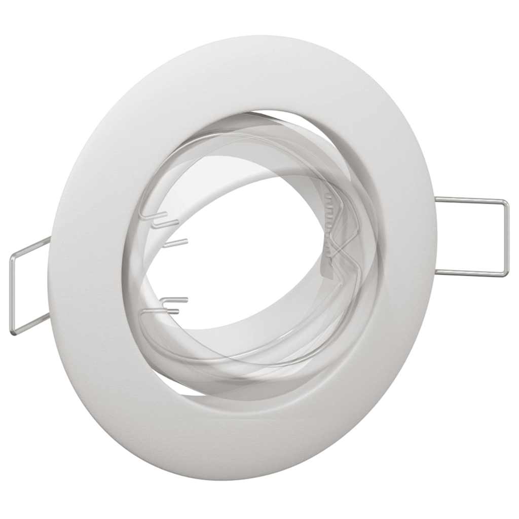 Spotlights mit Scheinwerfern 12 pcs Weiß 9 x 9 cm Metall