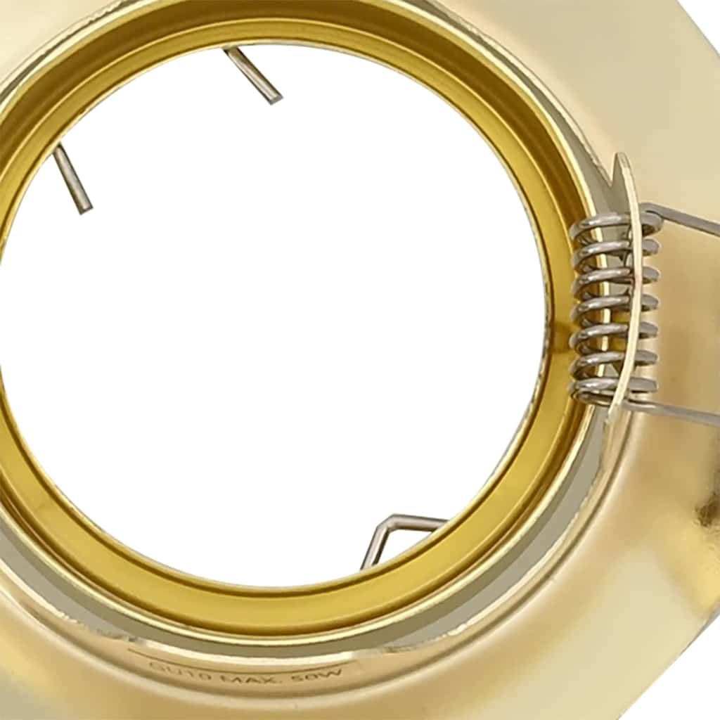 Spotlights mit Scheinwerfern 6 pcs Gold 9 x 9 cm Metall