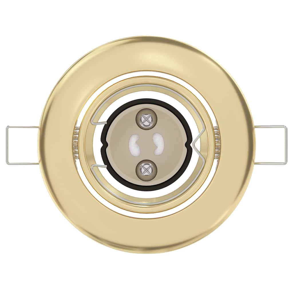 Spotlights mit Scheinwerfern 6 pcs Gold 9 x 9 cm Metall