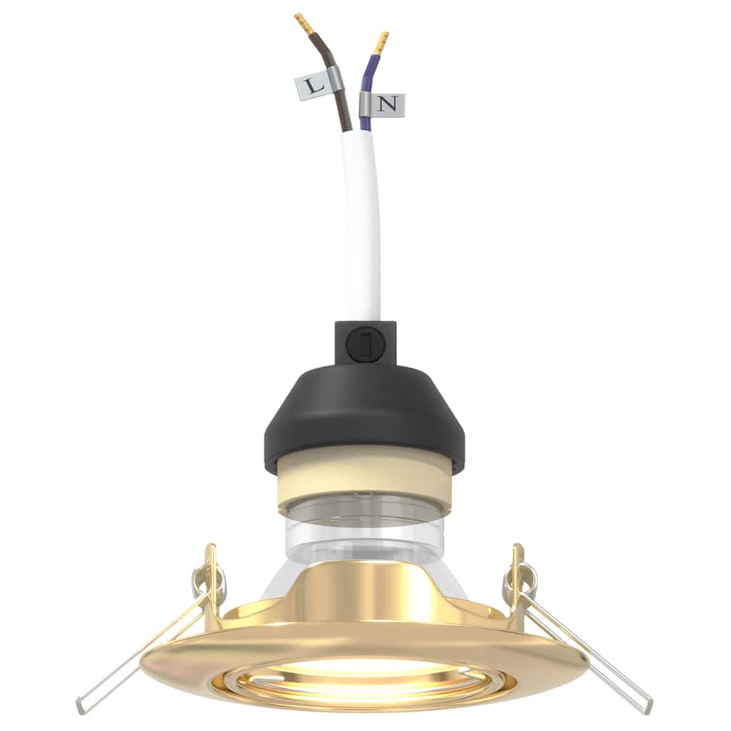 Spotlights mit Scheinwerfern 6 pcs Gold 9 x 9 cm Metall