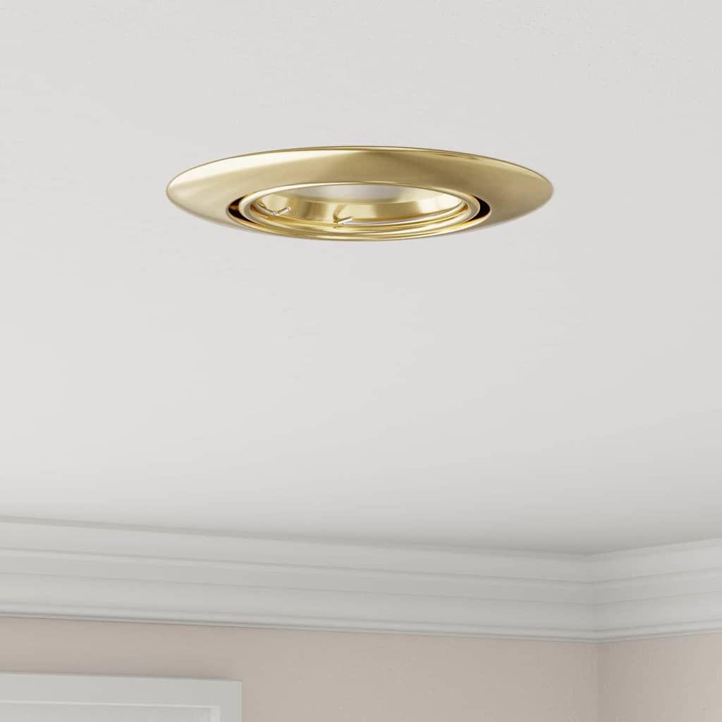 Spotlights mit Scheinwerfern 24 pcs Gold 9 x 9 cm Metall