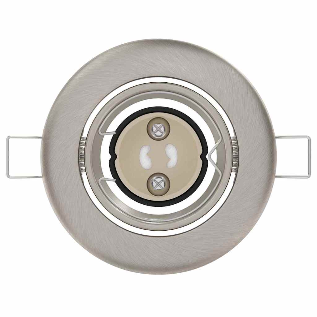 Spotlights mit Scheinwerfern 6 pcs Silber 9 x 9 cm Metall