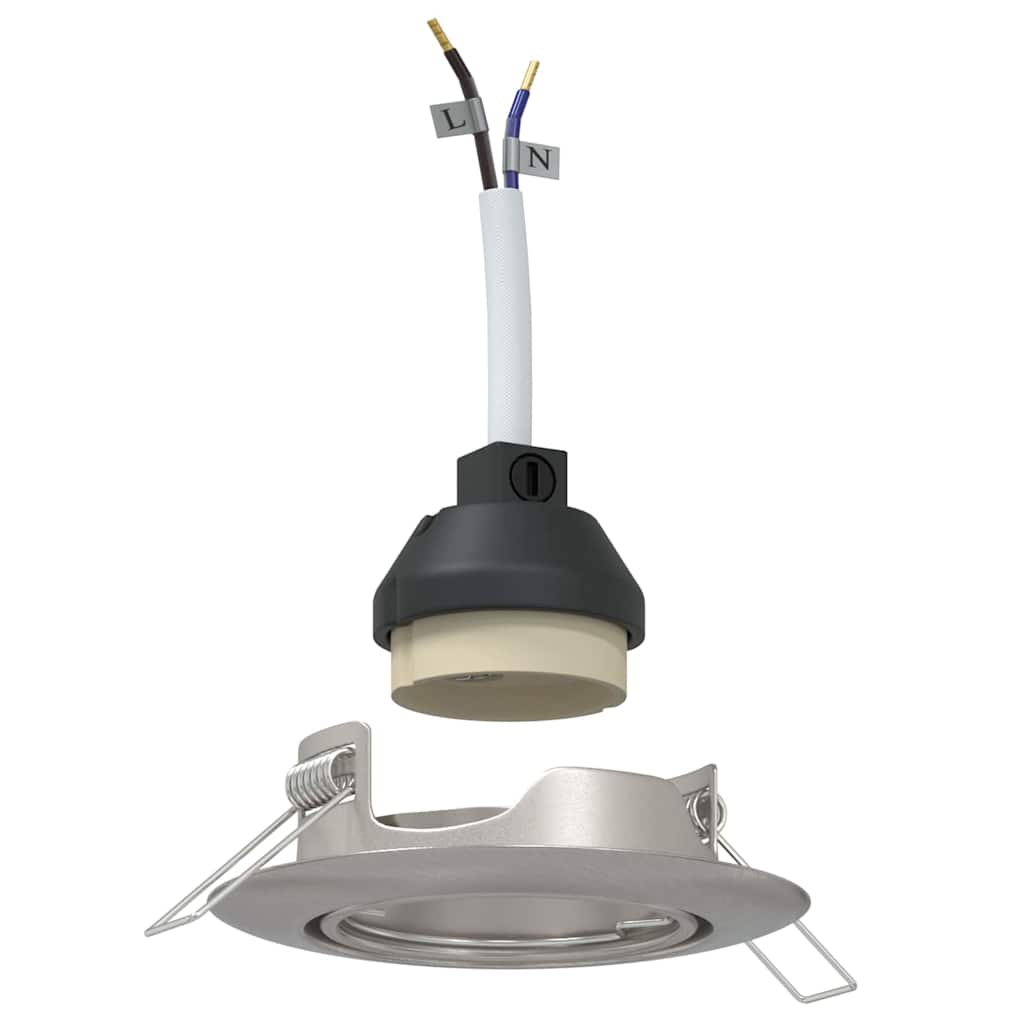 Spotlights mit Scheinwerfern 24 pcs Silber 9 x 9 cm Metall