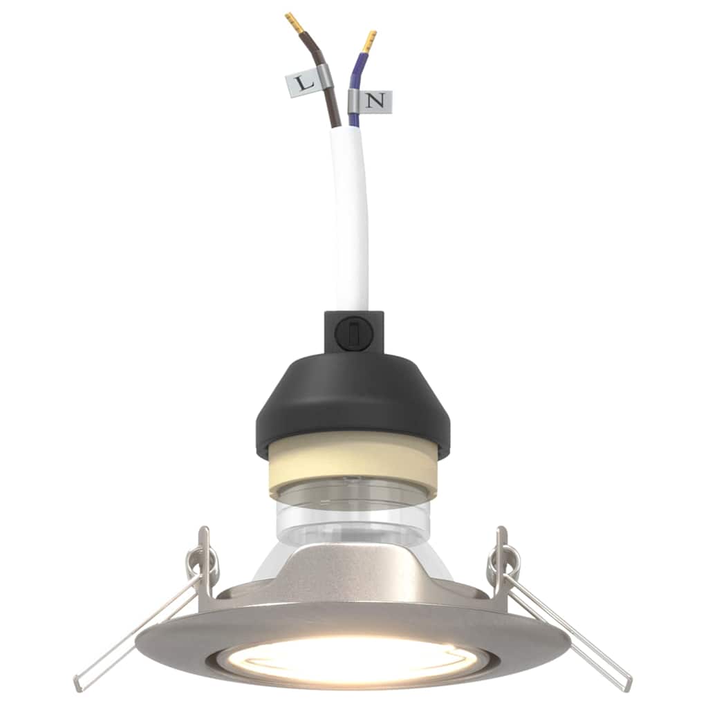 Spotlights mit Scheinwerfern 24 pcs Silber 9 x 9 cm Metall