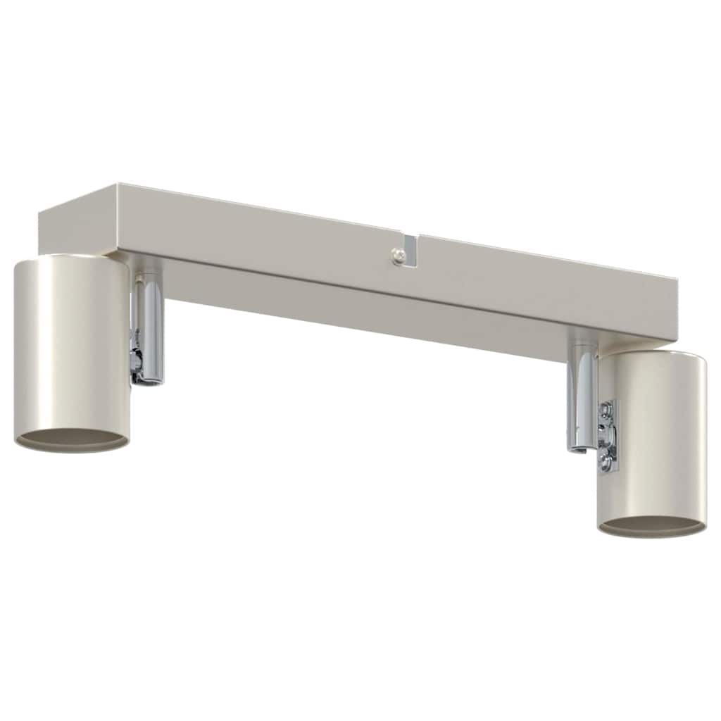 Deckenstrahler Nickel-gebürstet 26 x 6.5 x 11.5 cm Stahl