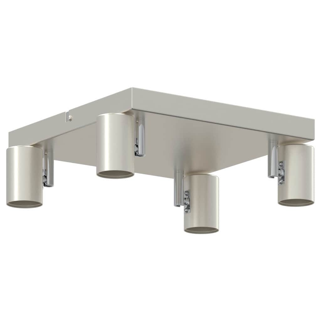 Deckenstrahler Gebürstetes Nickel 26.5 x 26 x 11.5 cm Stahl