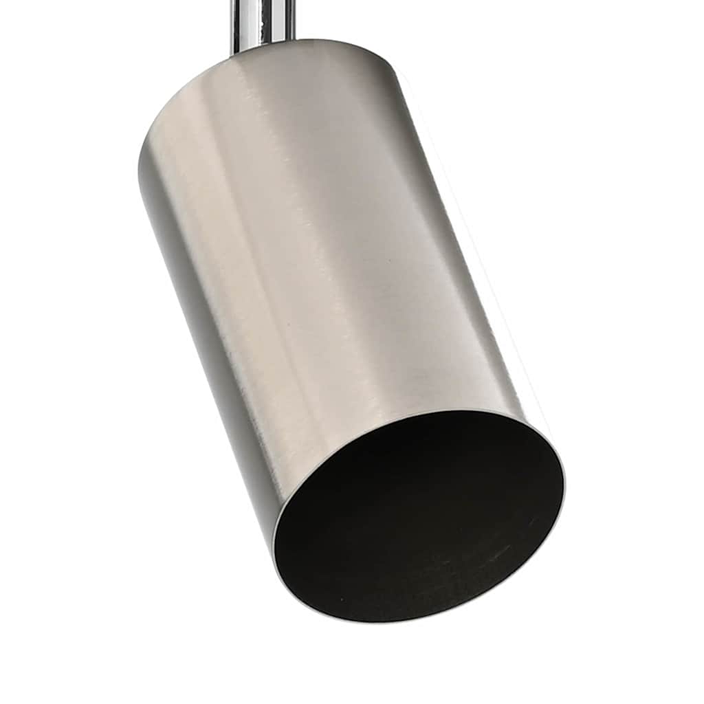 Deckenstrahler Gebürstetes Nickel 6 x 6 x 16.5 cm Stahl