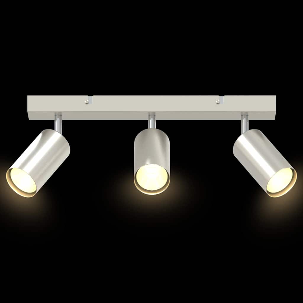 Deckenstrahler Gebürstetes Nickel 38 x 5.5 x 16.5 cm Stahl