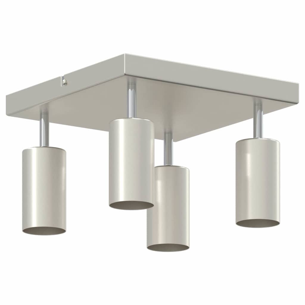 Deckenstrahler Gebürstetes Nickel 26 x 26 x 16.5 cm Stahl