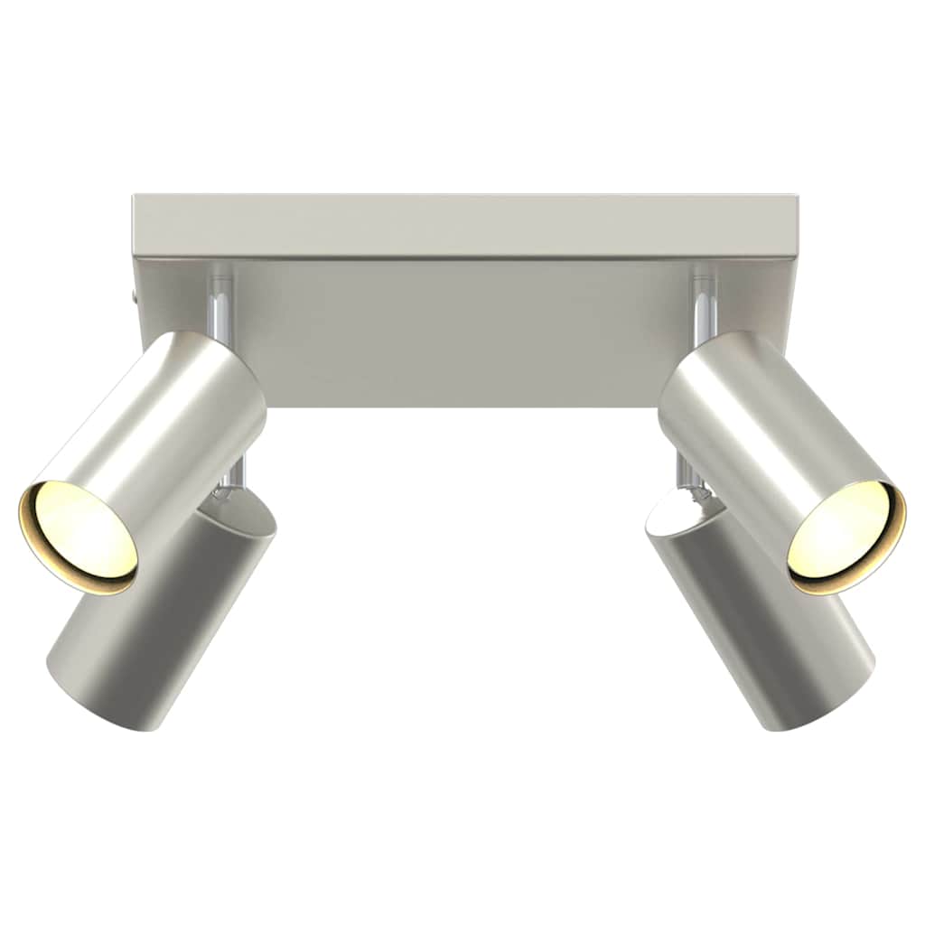 Deckenstrahler Gebürstetes Nickel 26 x 26 x 16.5 cm Stahl