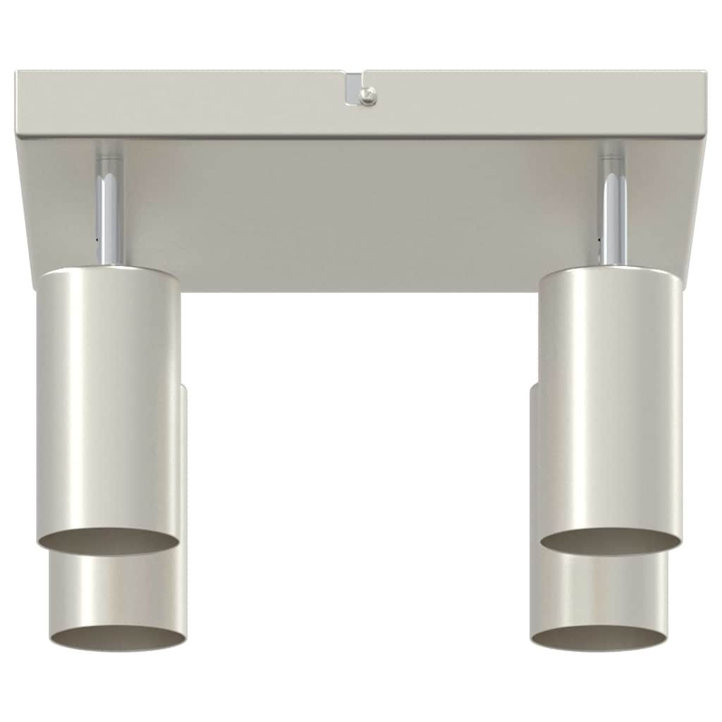 Deckenstrahler Gebürstetes Nickel 26 x 26 x 16.5 cm Stahl