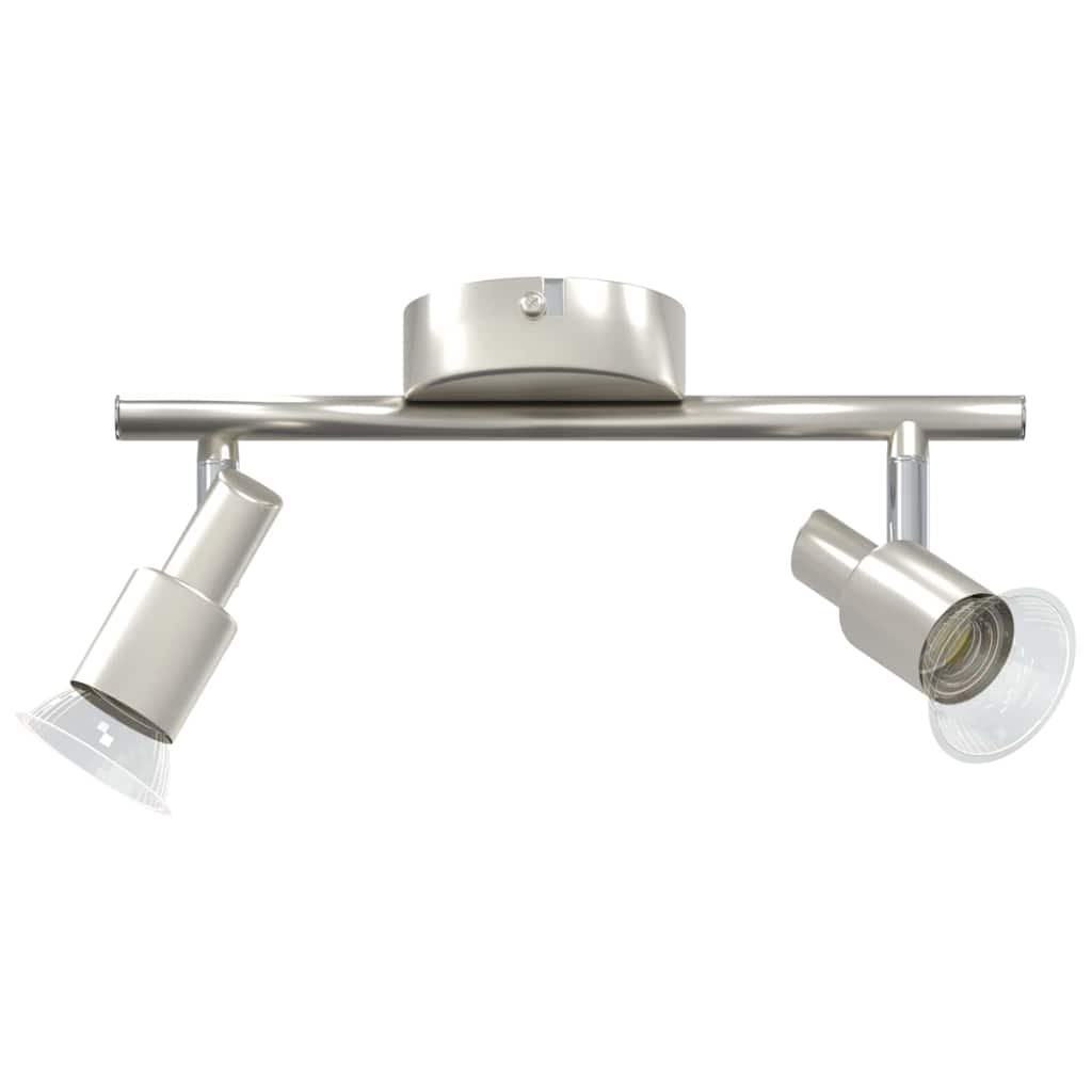 Deckenstrahler Gebürstetes Nickel 25.5 x 8 x 11 cm Stahl