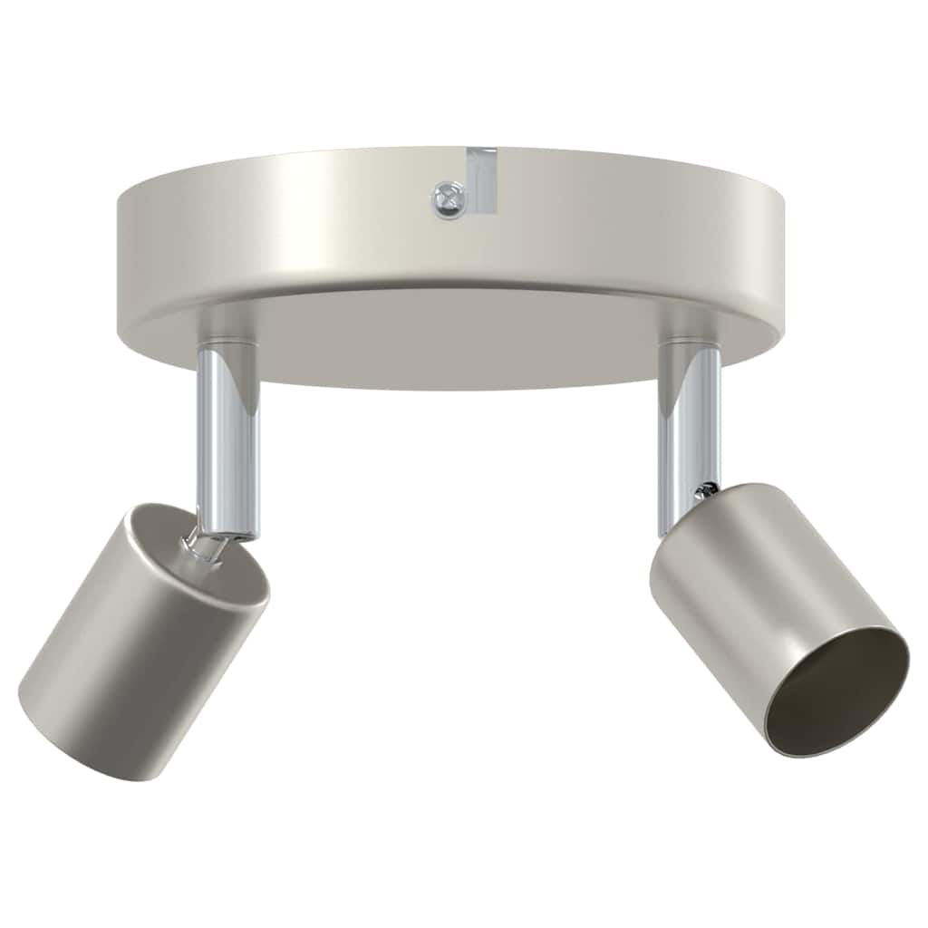 Deckenstrahler Gebürstetes Nickel 12 x 8 cm Stahl