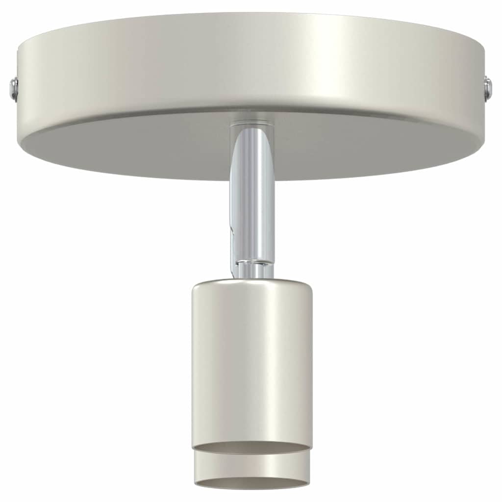 Deckenstrahler Gebürstetes Nickel 12 x 8 cm Stahl