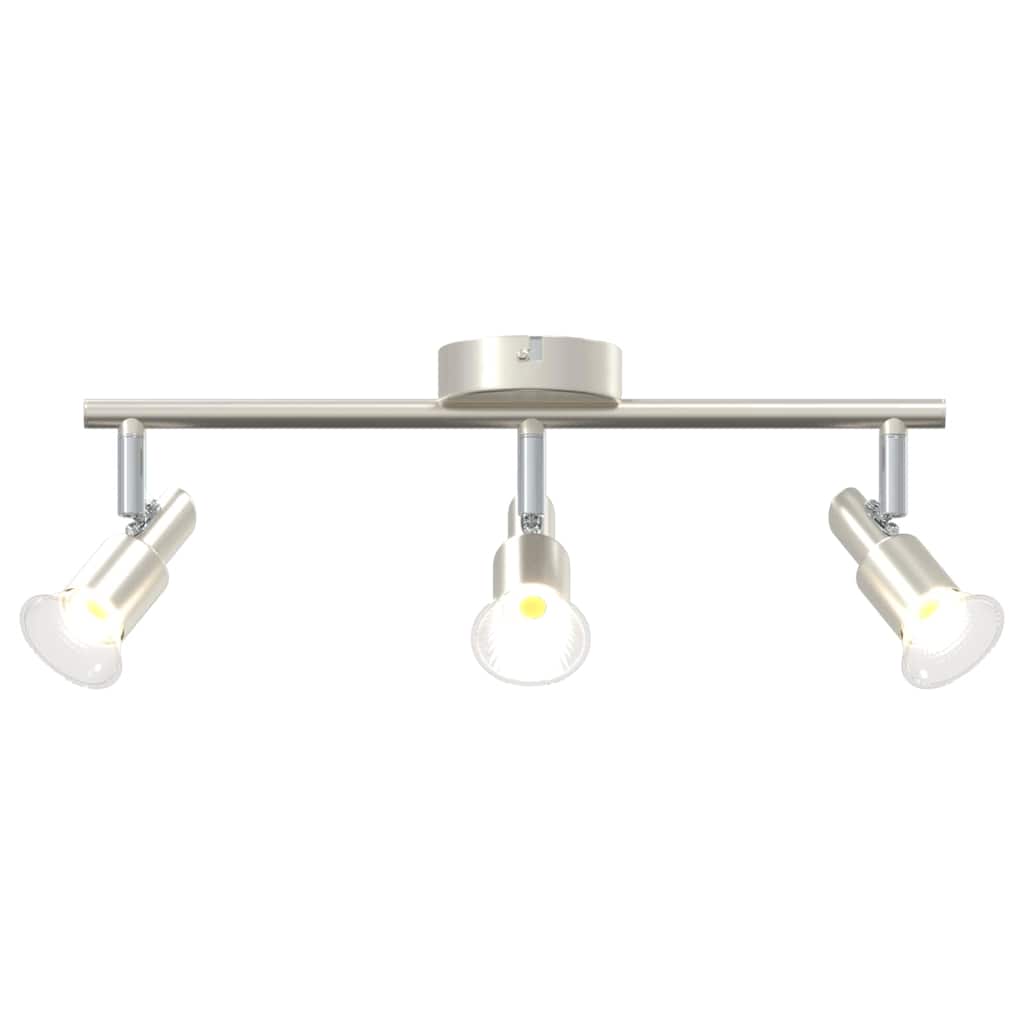 Deckenstrahler Gebürstetes Nickel 39 x 10.5 x 10.5 cm Stahl