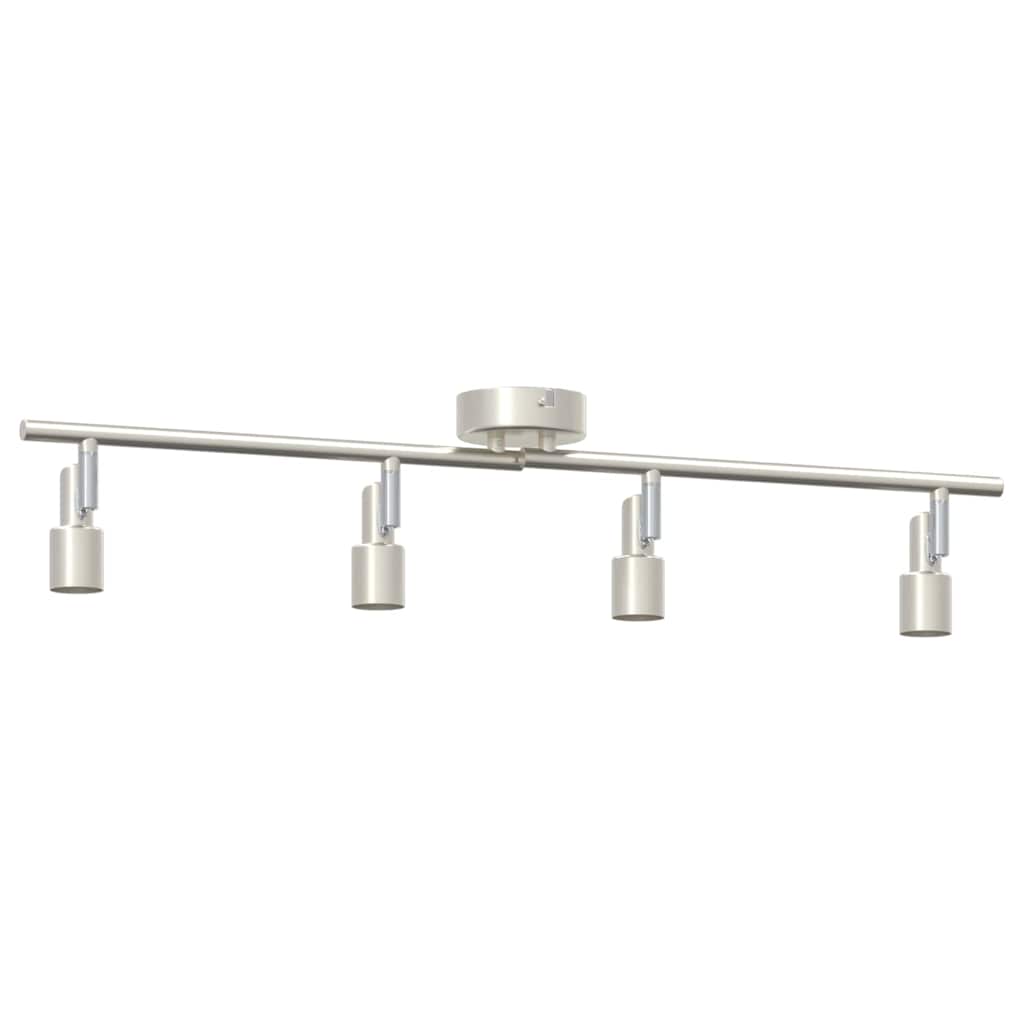 Deckenstrahler Gebürstetes Nickel 70 x 9 x 12.5 cm Stahl