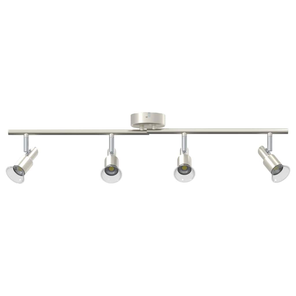 Deckenstrahler Gebürstetes Nickel 70 x 9 x 12.5 cm Stahl