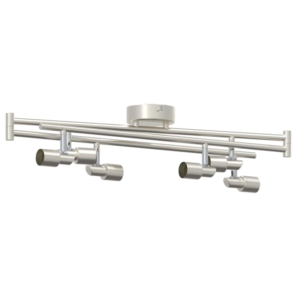 Deckenstrahler Gebürstetes Nickel 176.5 x 9.5 x 14 cm Stahl