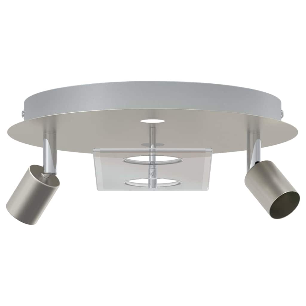 Deckenstrahler Silber 29 x 29 x 11 cm Stahl und Glas
