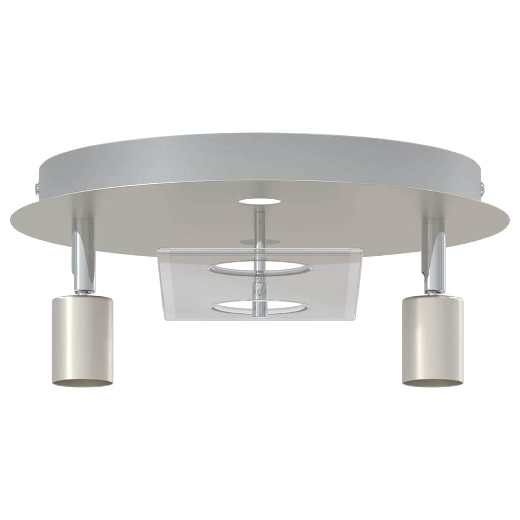 Deckenstrahler Silber 29 x 29 x 11 cm Stahl und Glas