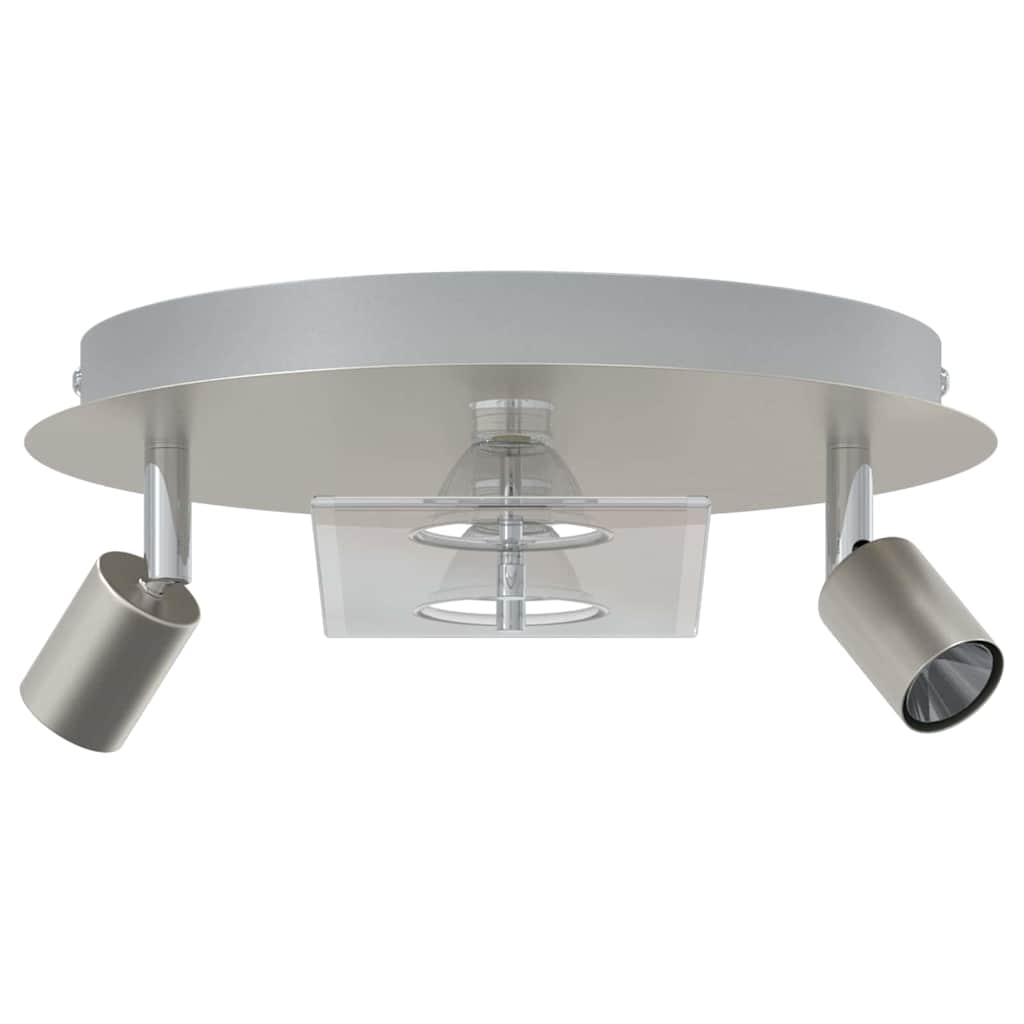 Deckenstrahler Silber 29 x 29 x 11 cm Stahl und Glas