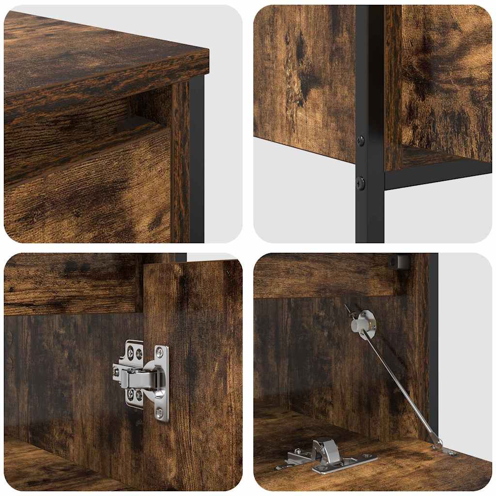 Badezimmermöbel Set 3 pcs Räuchereiche 90 x 34,5 x 60 cm