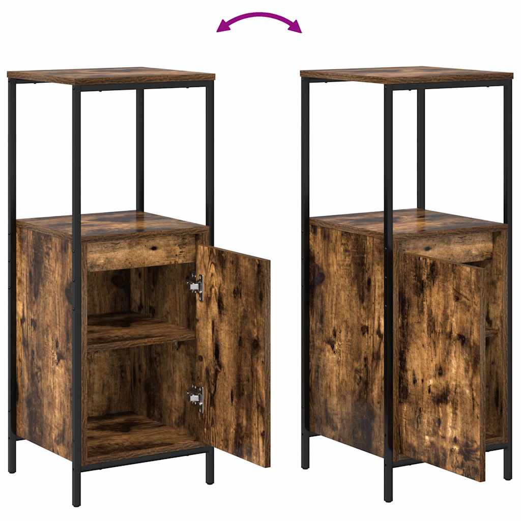 Badezimmermöbel Set 3 pcs Räuchereiche 90 x 34,5 x 60 cm