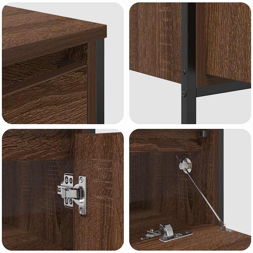 Badezimmermöbel Set 3 pcs Braune Eiche 90 x 34,5 x 60 cm
