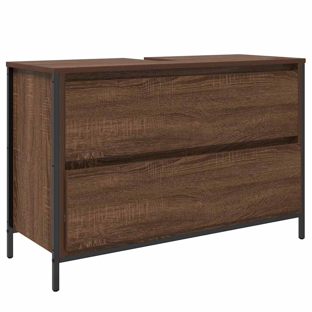 Badezimmermöbel Set 3 pcs Braune Eiche 90 x 34,5 x 60 cm