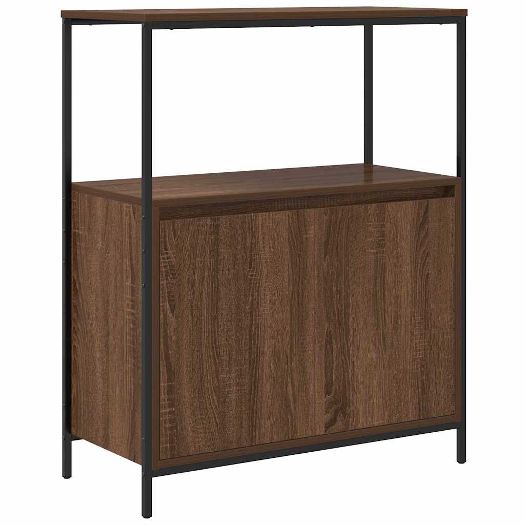 5-piece bathroom furniture set made of brown oak
