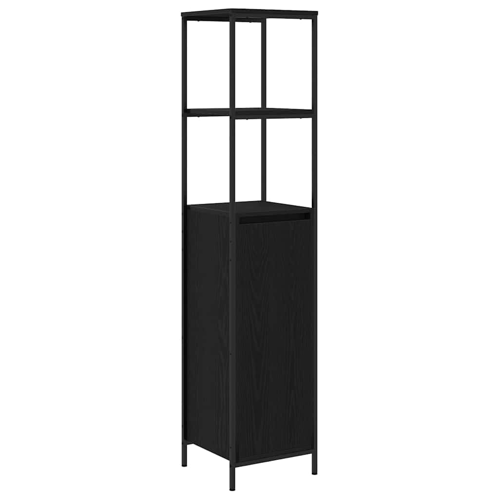 Badezimmermöbel Set 3 pcs Schwarze Eiche 36 x 35 x 165 cm