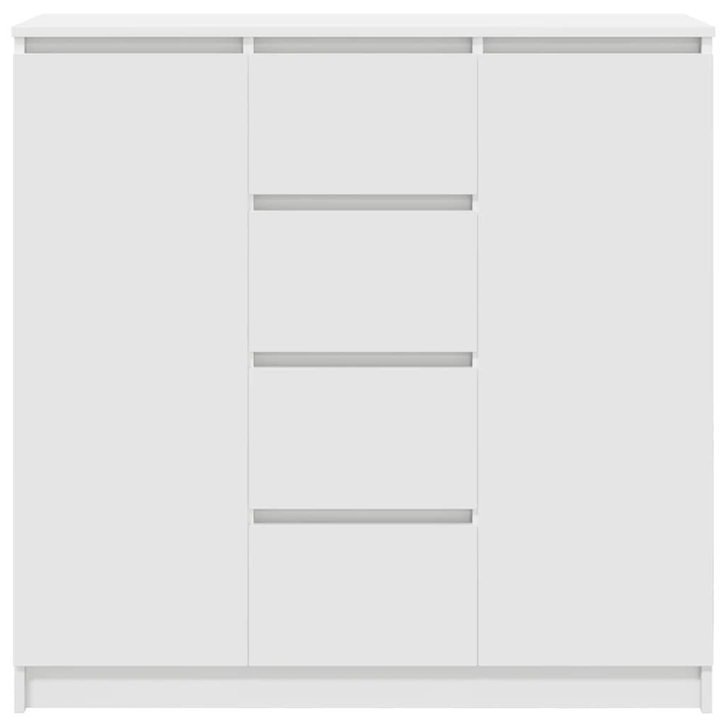Sideboard mit Schubladen Weiß 100,5x35x98,5 cm Holzwerkstoff