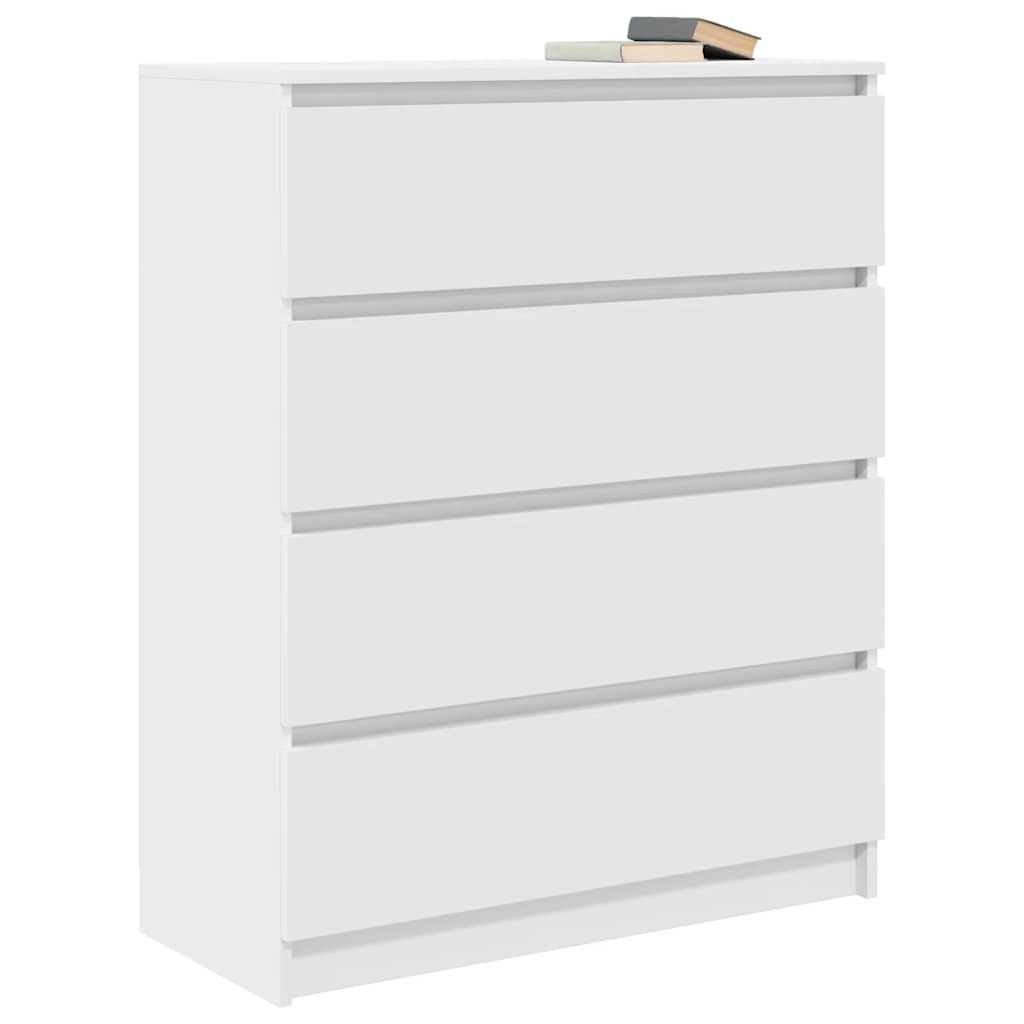 Sideboard Weiß 80x35x99 cm Holzwerkstoff