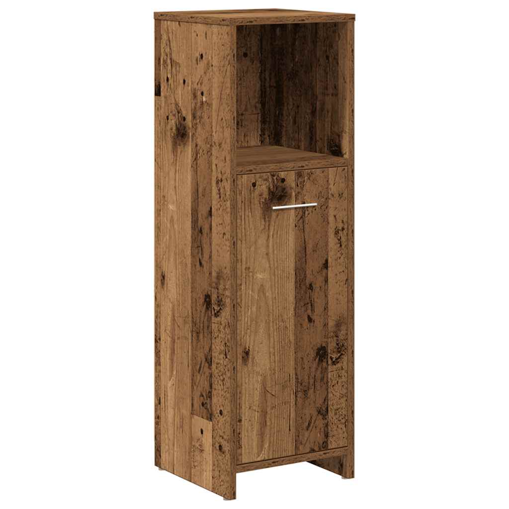 3-piece bathroom furniture set in reclaimed wood look