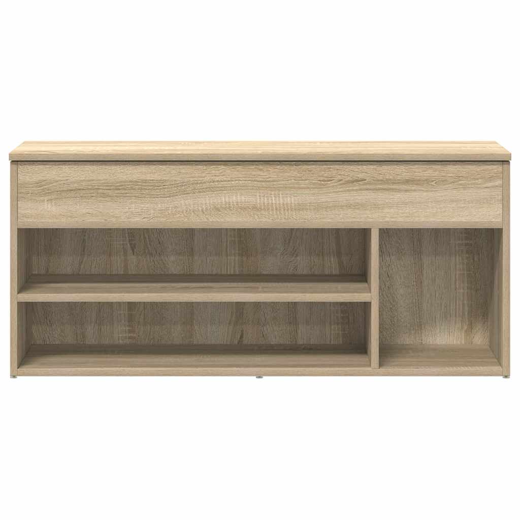 Schuhbank Sonoma-Eiche 102x30,5x45 cm Holzwerkstoff