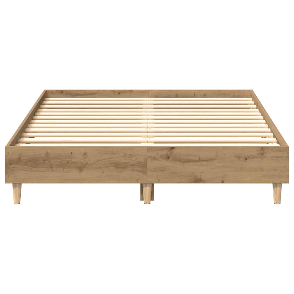 Bed frame without mattress Artisan oak 120x200cm wood material