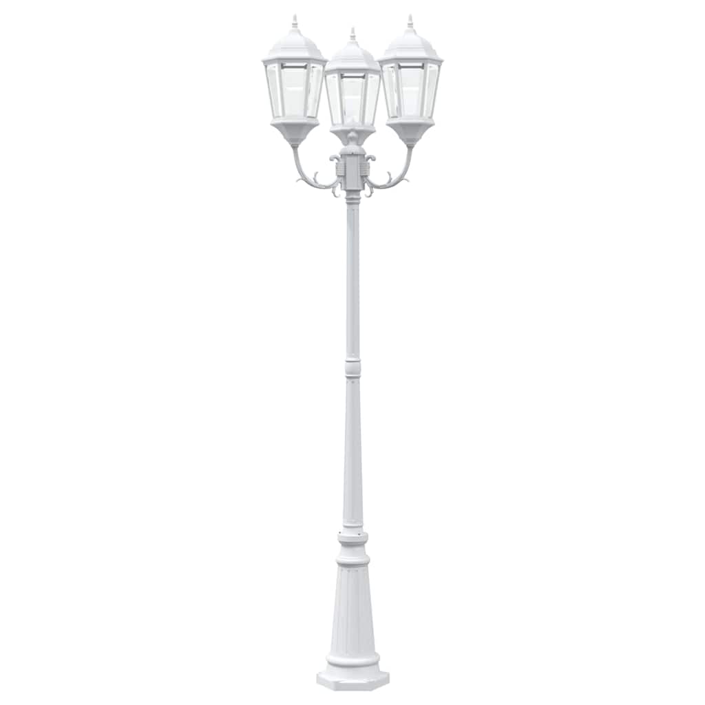 Gartenlicht Weiß 235 cm Aluminium