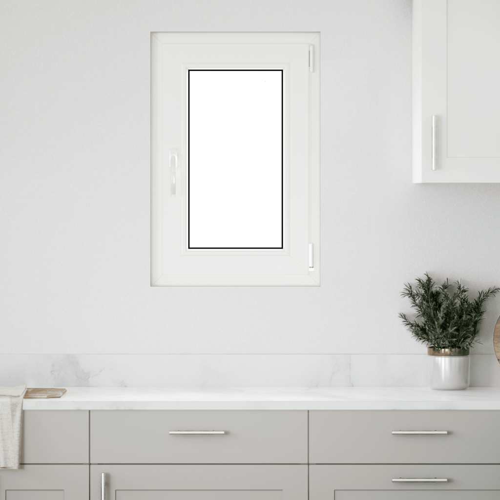 Kellerfenster "RISOR" 50x75 cm Drehkipp DIN Links Weiß