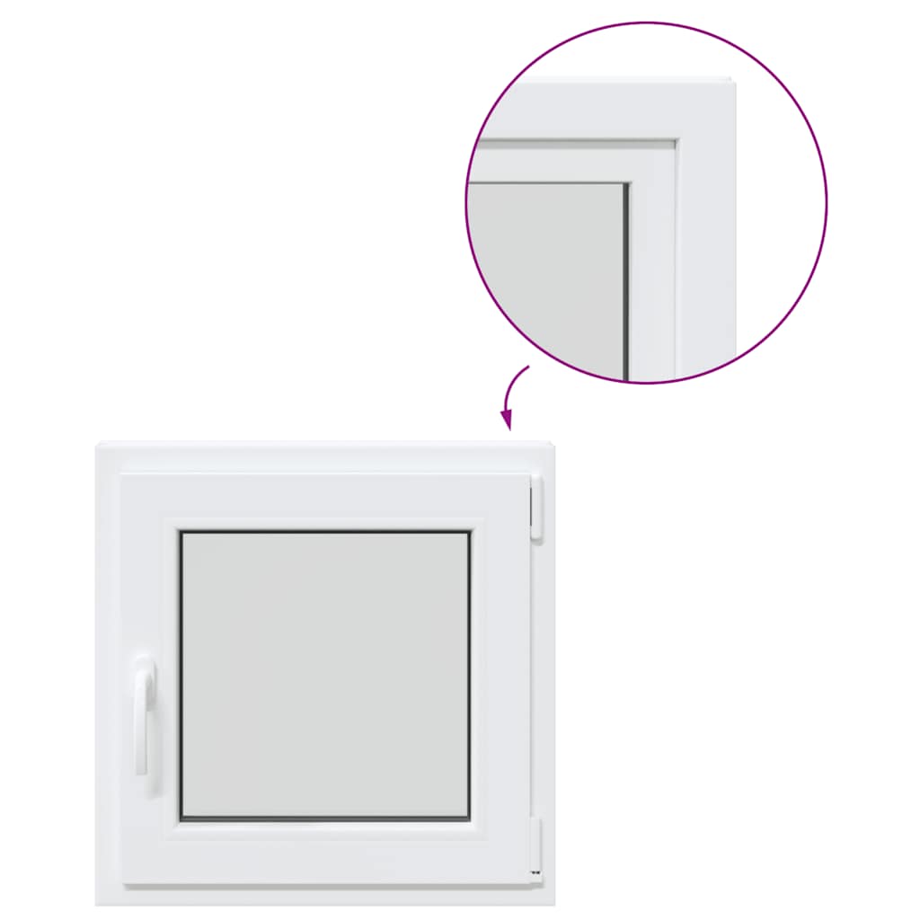 Kellerfenster RISOR 60x60 cm Dreh Kipp DIN Rechts Weiß