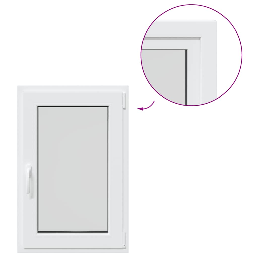 Kellerfenster RISOR 60x80 cm Dreh Kipp DIN Rechts Weiß