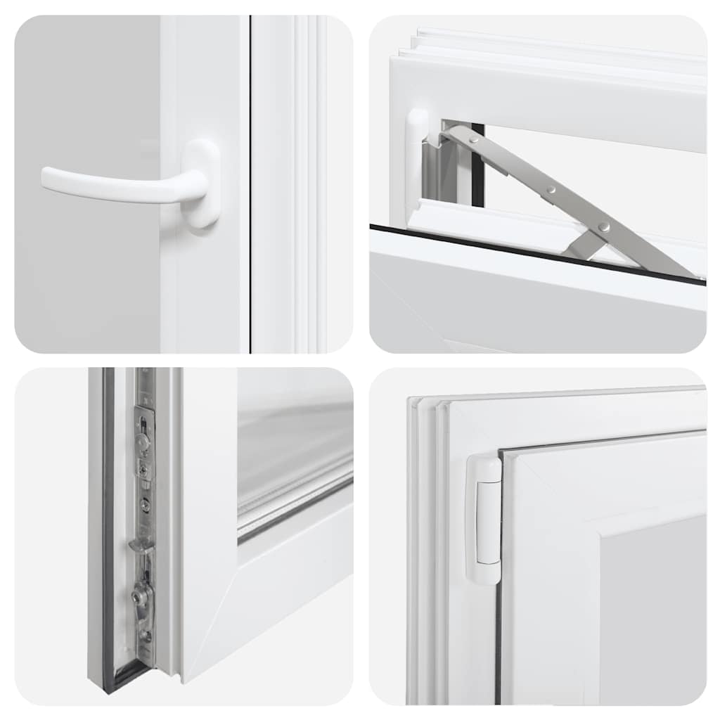 Kellerfenster RISOR 60x80 cm Dreh Kipp DIN Links Weiß