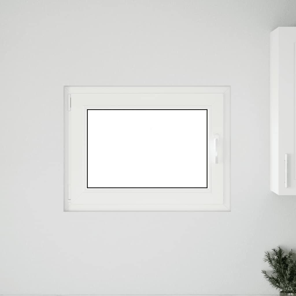 Kellerfenster "RISOR" 80x50 cm Drehkipp DIN Links Weiß