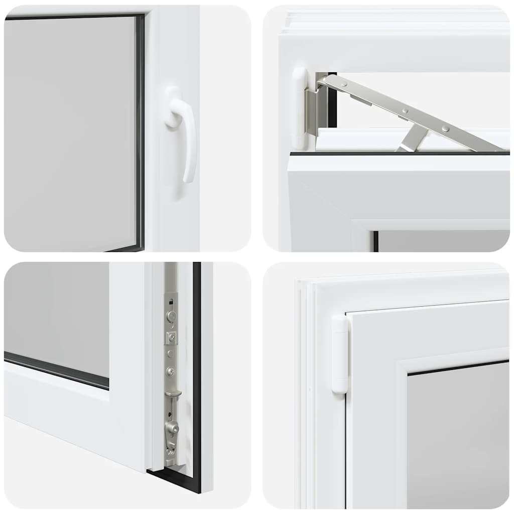 Kellerfenster "RISOR" 80x70 cm Drehkipp DIN Links Weiß