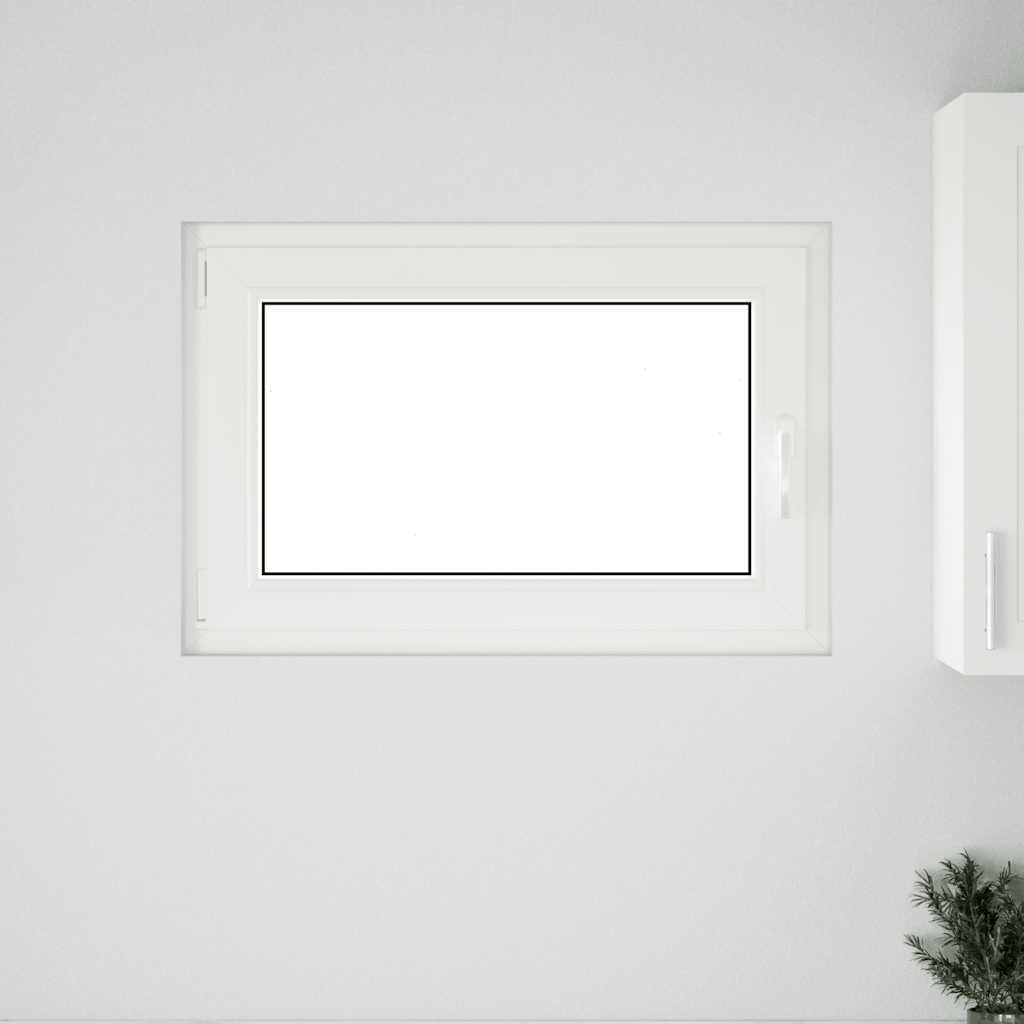 Kellerfenster "RISOR" 90x50 cm Drehkipp DIN Links Weiß