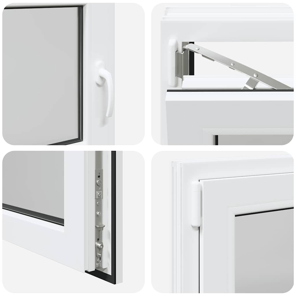 Kellerfenster "RISOR" 90x70 cm Drehkipp DIN Links Weiß