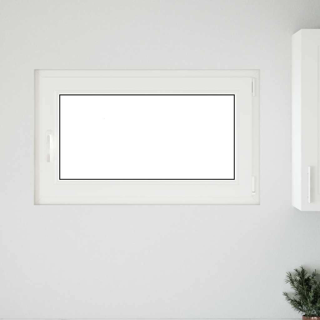 Kellerfenster "RISOR" 100x70 cm Drehkipp DIN Rechts Weiß